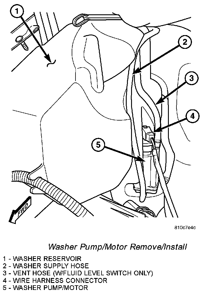 Factory diagram — Windshield Washer Pump