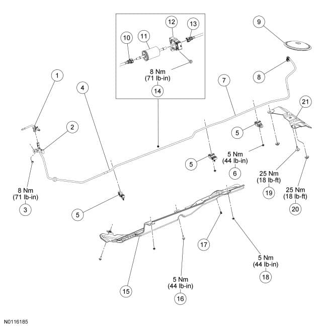 Factory diagram — Fuel Filter