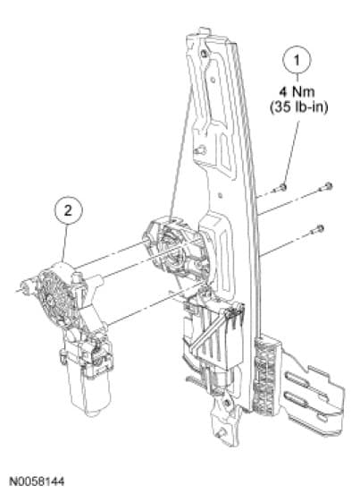 Factory diagram — Back Window Motor