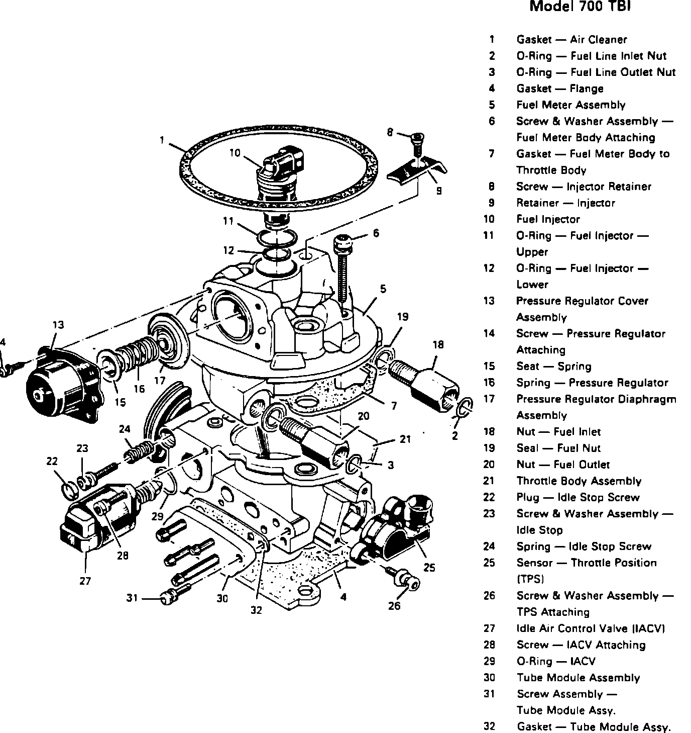 Factory diagram — Throttle Body