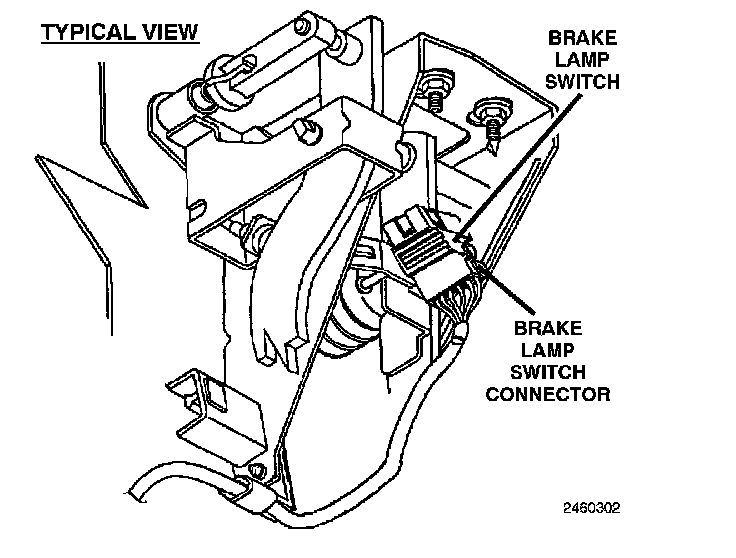 Factory diagram — Brake Light Switch