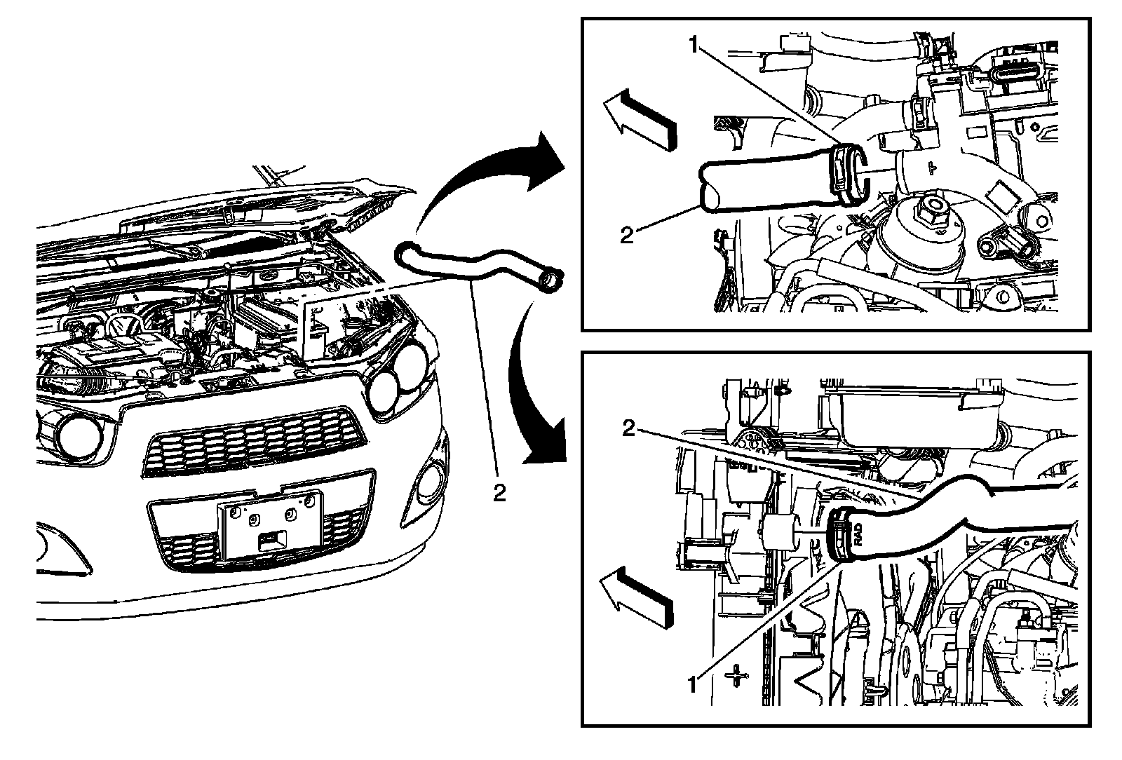 Factory diagram — Radiator Hose