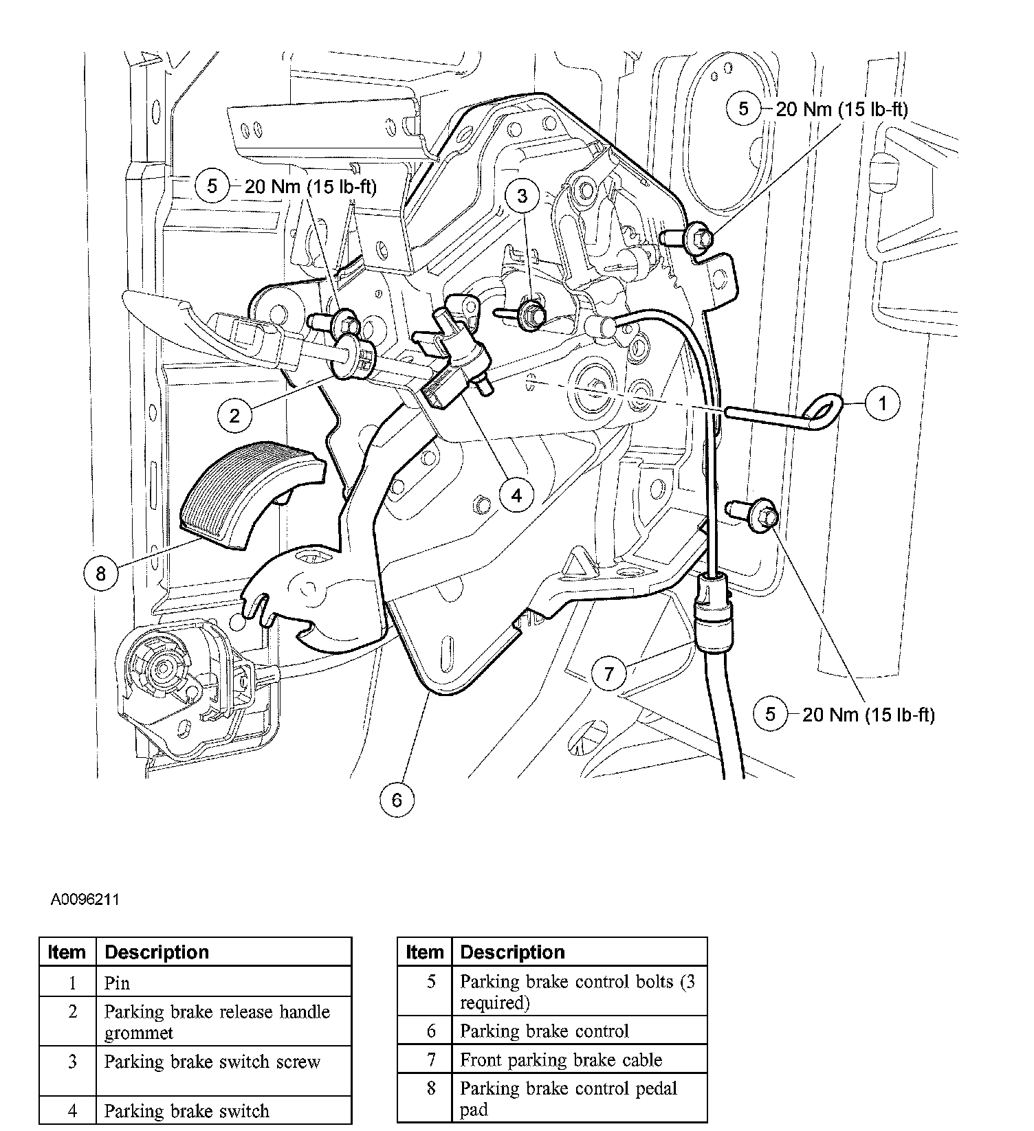Factory diagram — Parking Brake Control