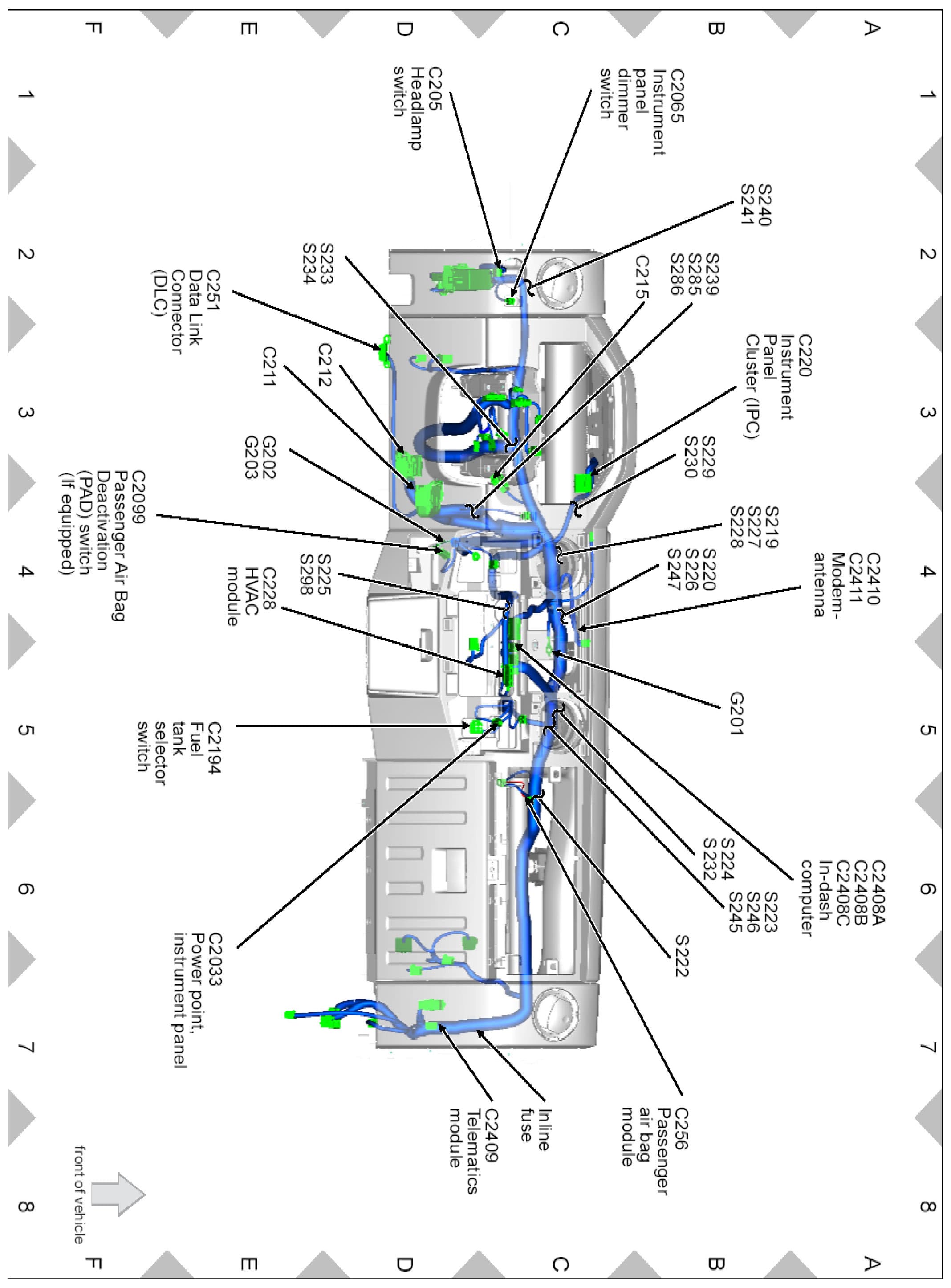 Factory diagram — Headlamp Switch