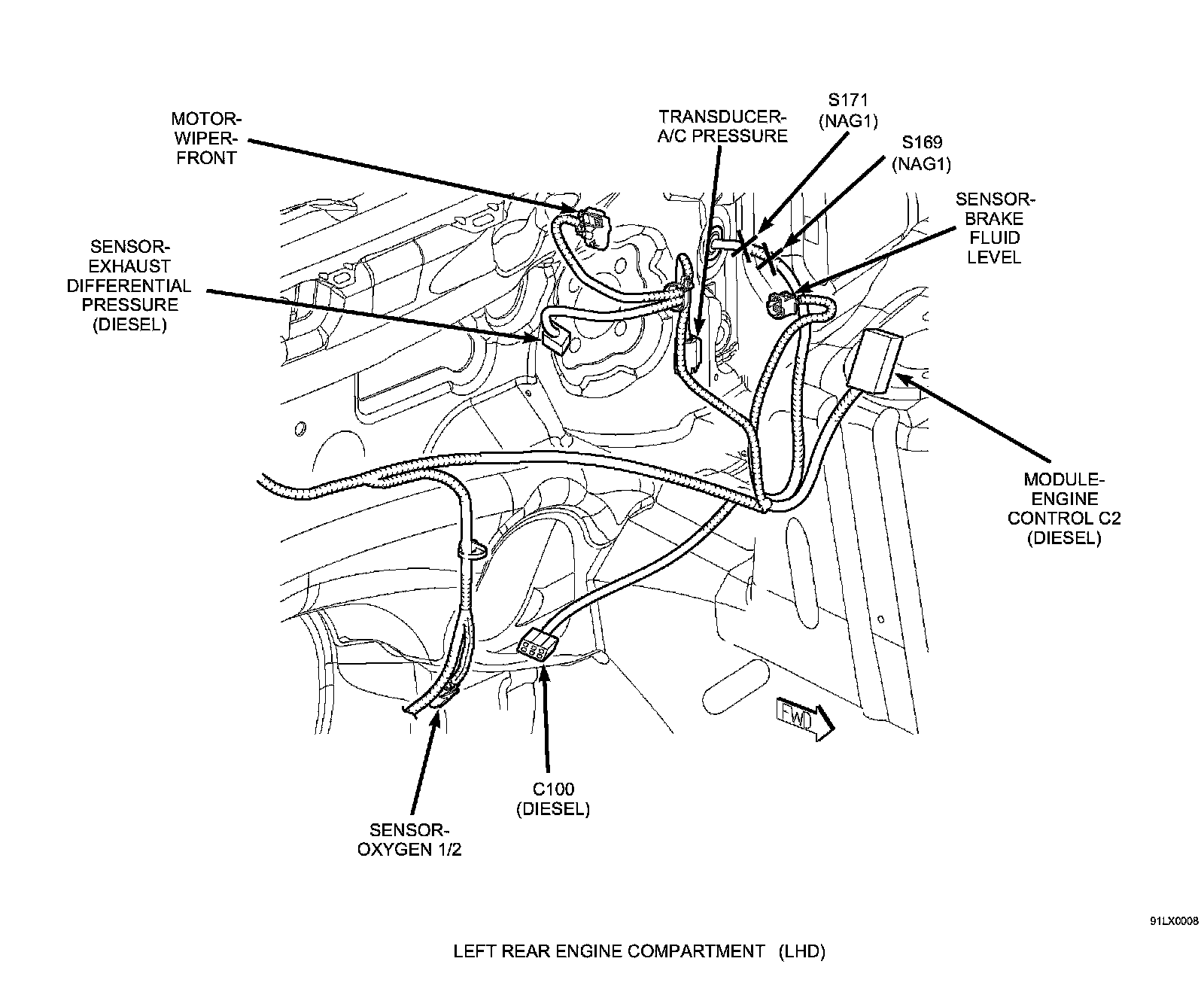 Factory diagram — Wiper Motor