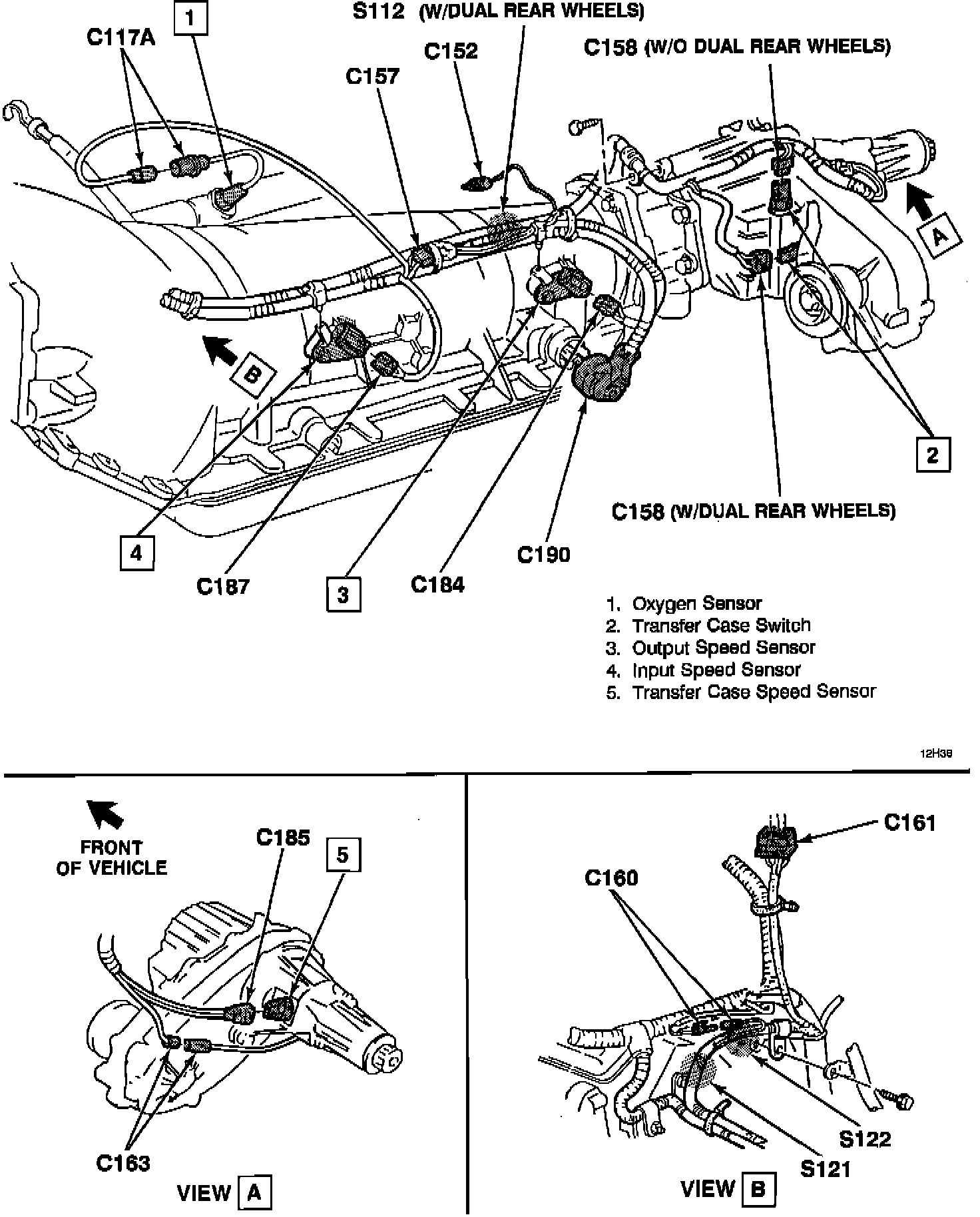 Factory diagram — Transmission Speed Sensor