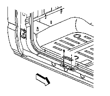 Factory diagram — Rear Door Striker