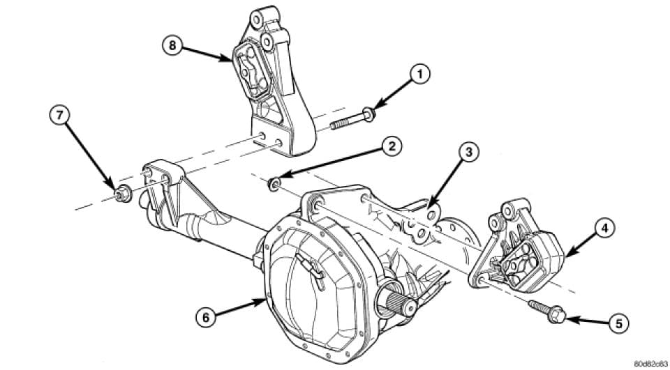 Factory diagram — Engine Mount - Removal
