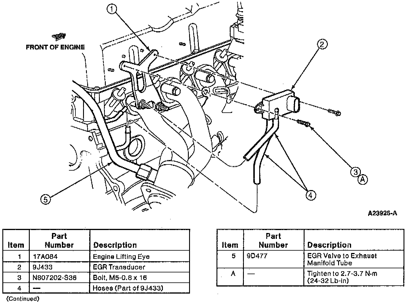 Factory diagram — Exhaust Manifold