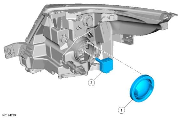 Factory diagram — Headlamp Bulb