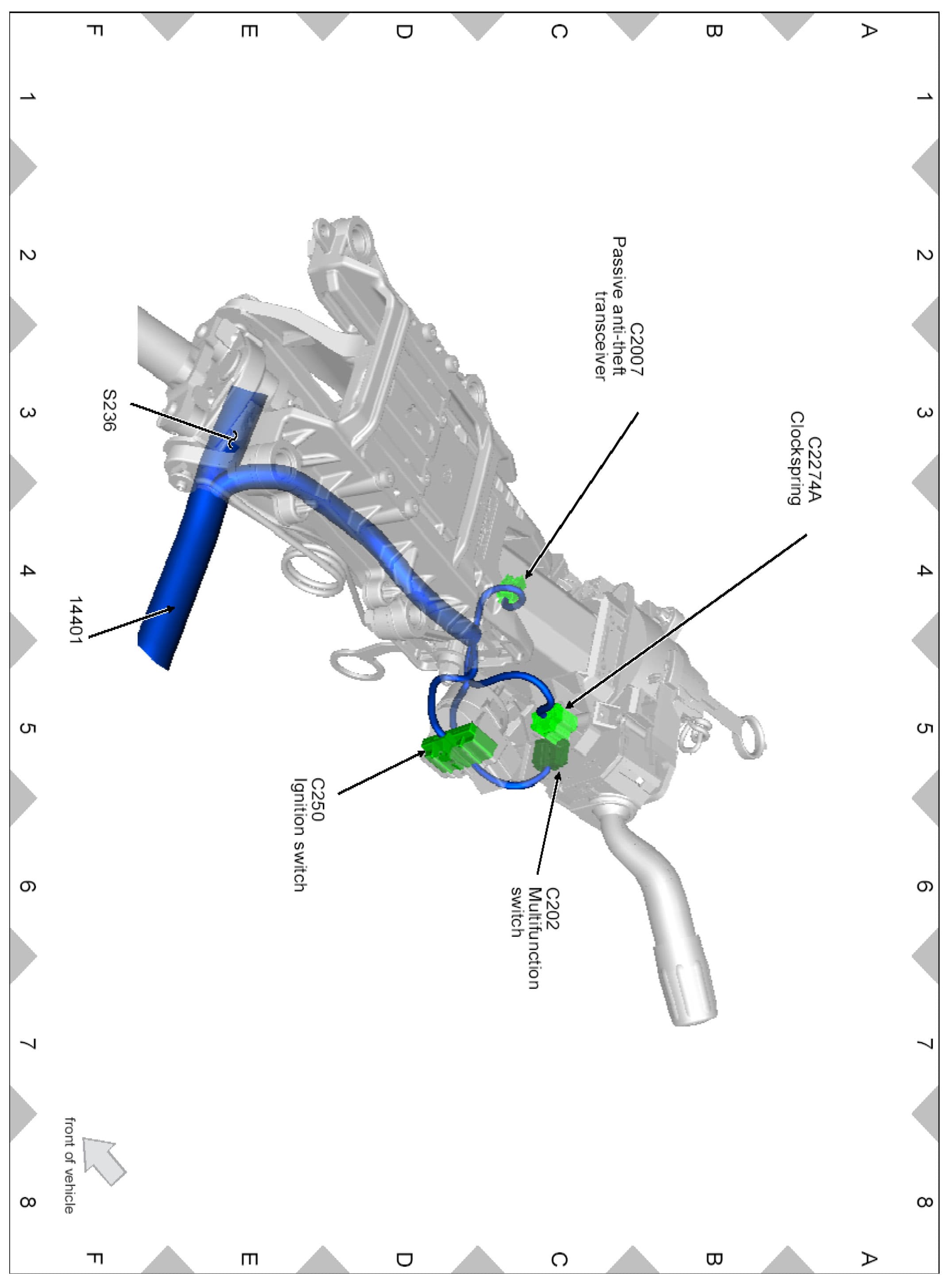 Factory diagram — Turn Signal Switch