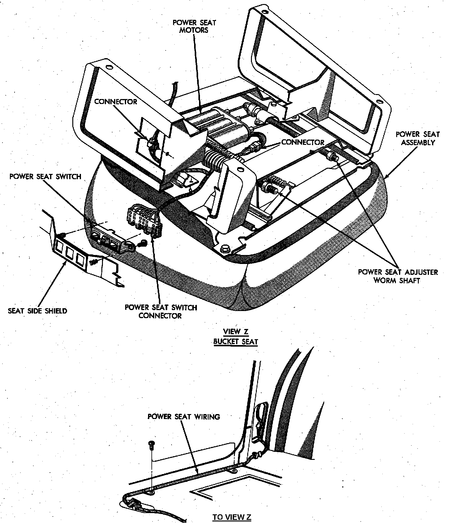 Factory diagram — Power Seat Motor