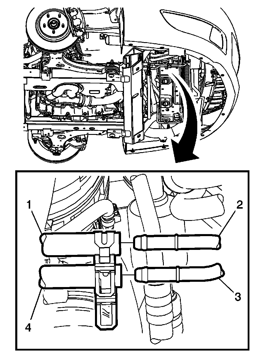 Factory diagram — Power Steering Line/Hose