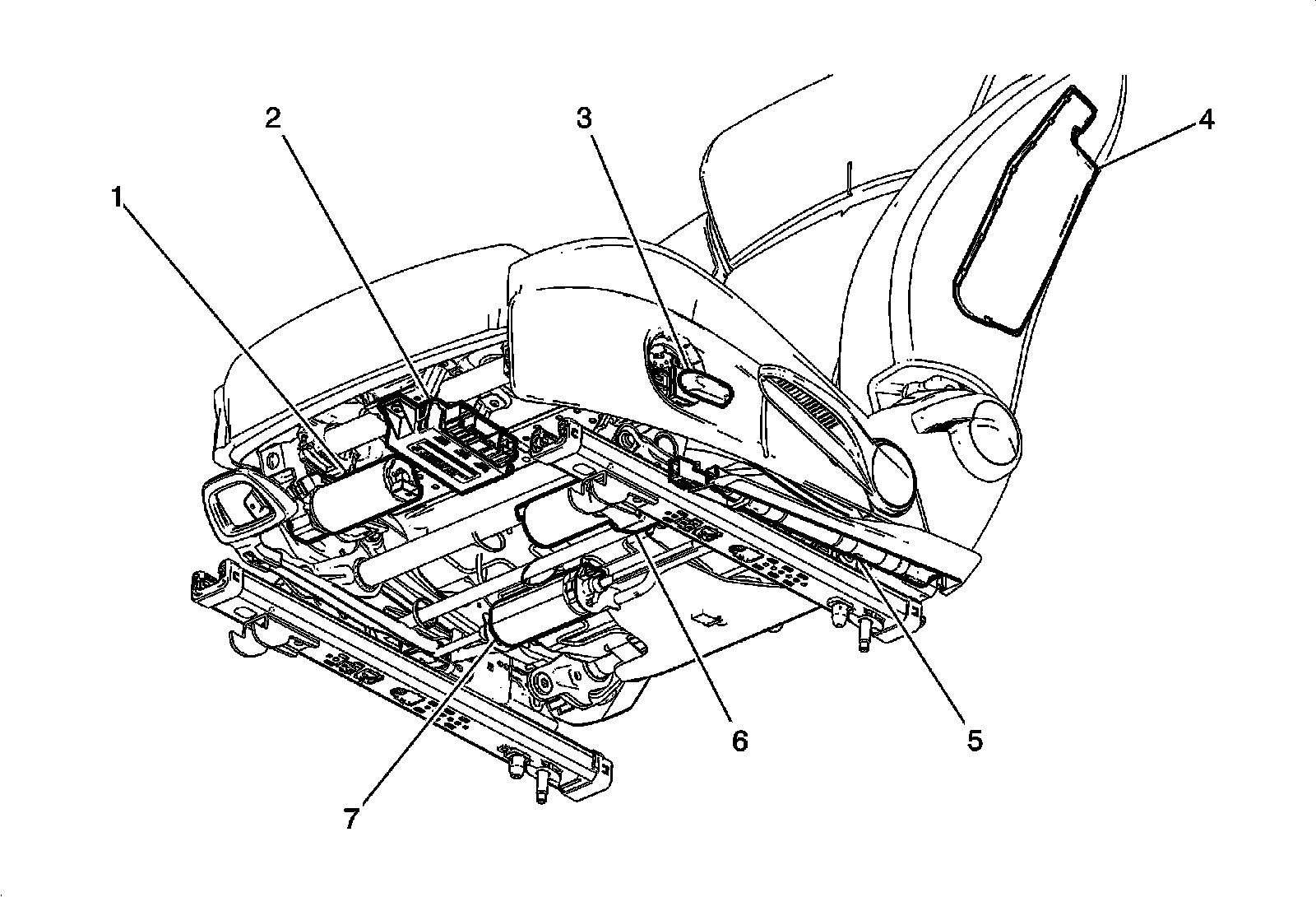 Factory diagram — Power Seat Motor
