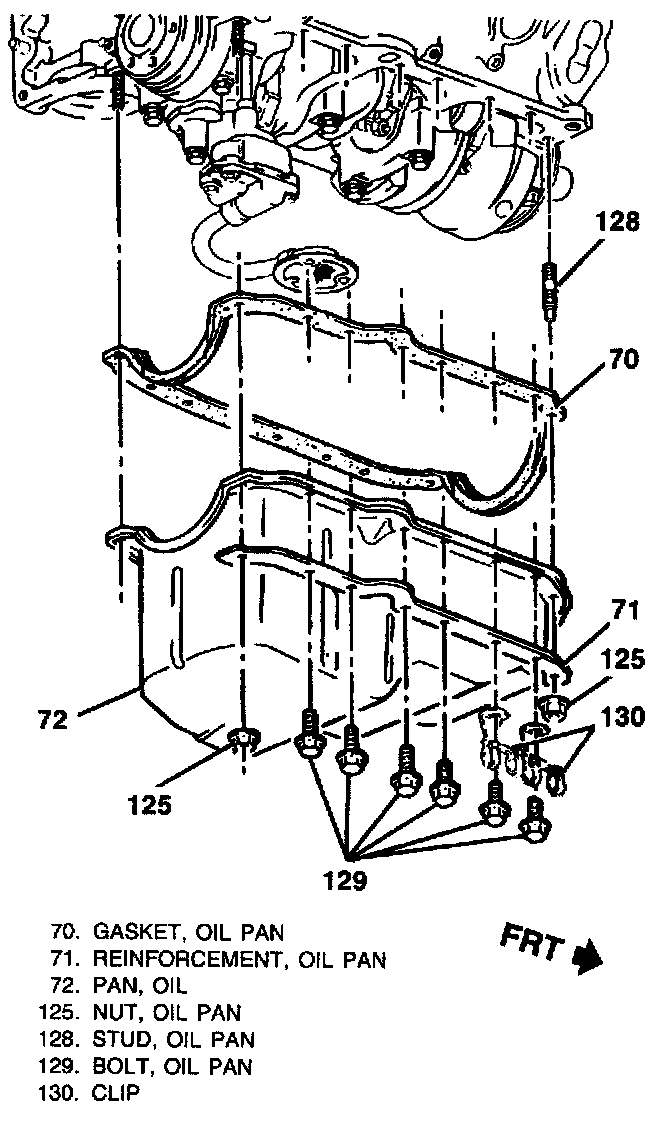 Factory diagram — Oil Pan