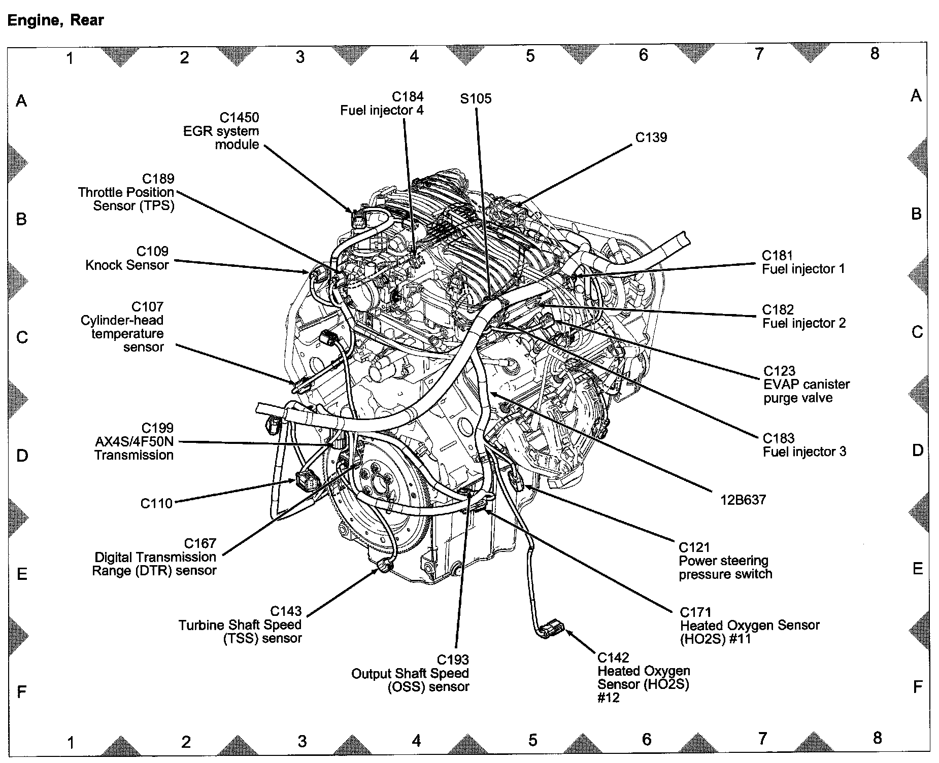 Factory diagram — Transmission Speed Sensor