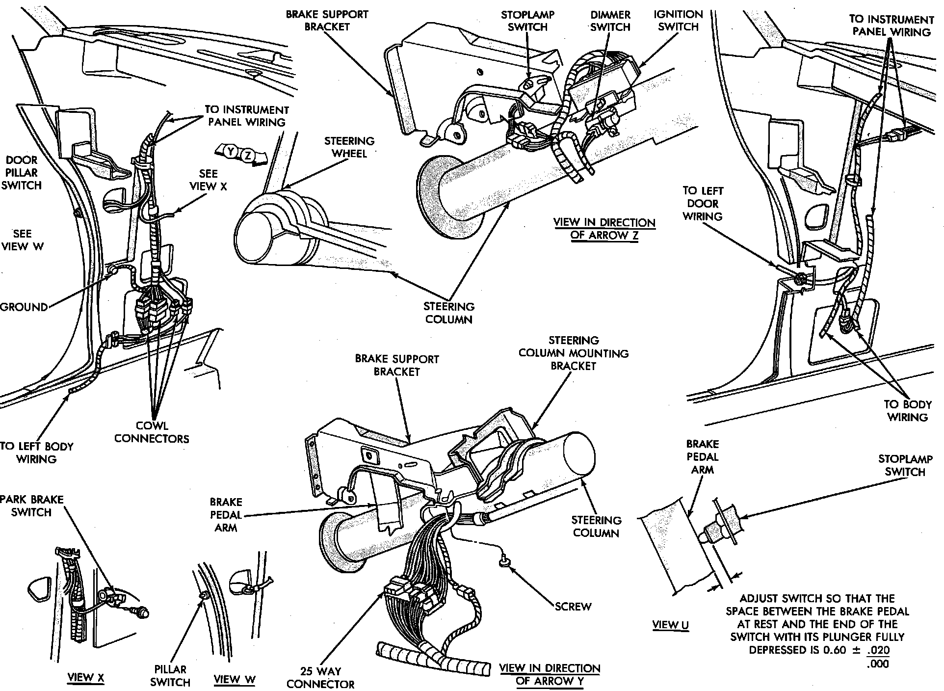 Factory diagram — Door Switch