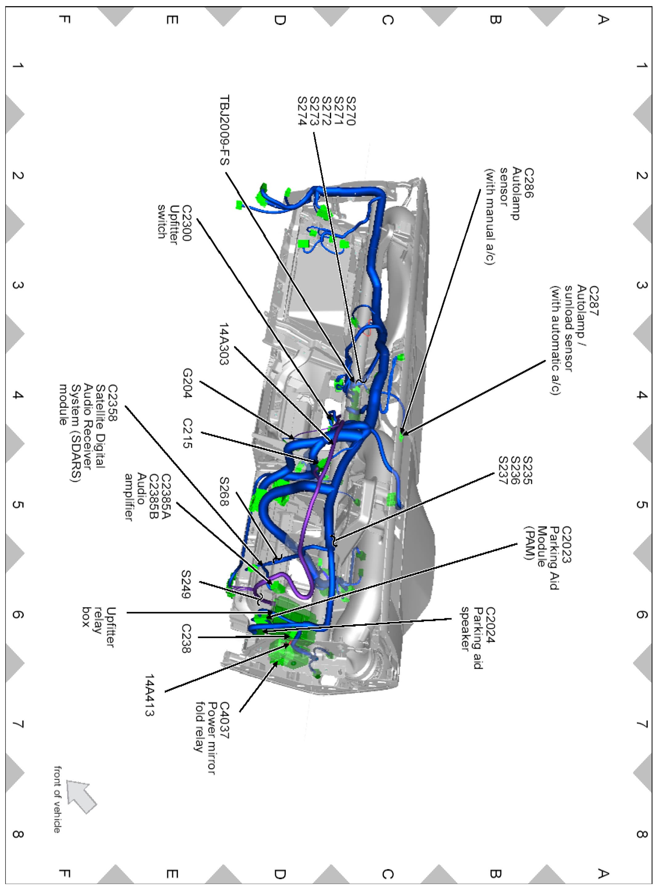 Factory diagram — Parking Assist Control Module