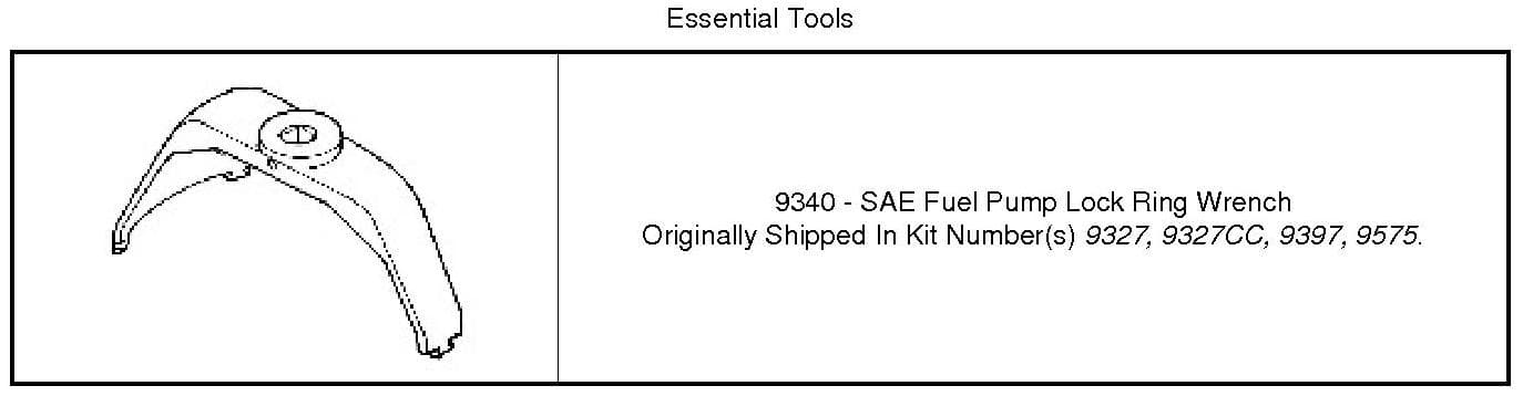 Factory diagram — Fuel Gauge Sender