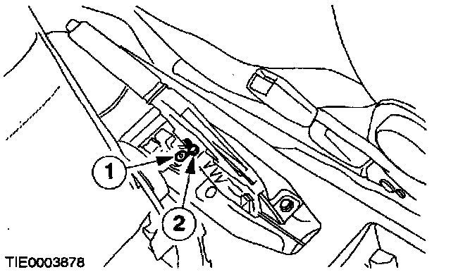 Factory diagram — Parking Brake Cable