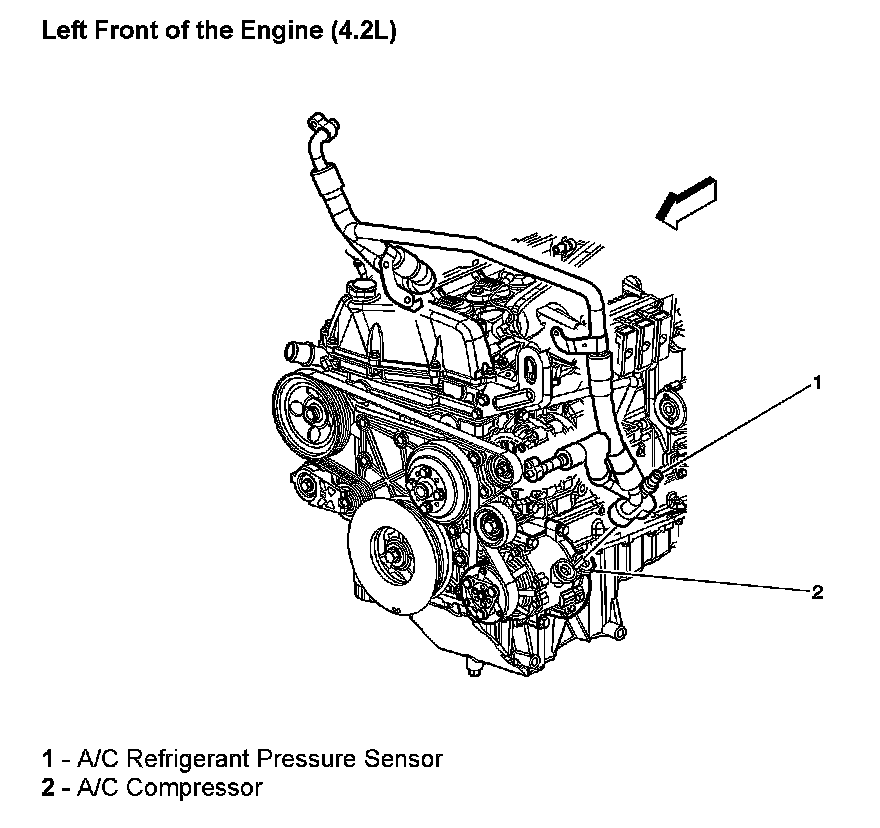 Factory diagram — Refrigerant Pressure Sensor / Switch