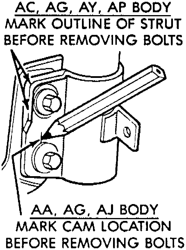 Factory diagram — Suspension Strut / Shock Absorber