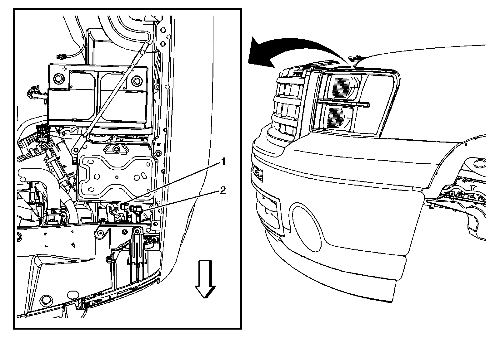 Factory diagram — Headlamp Bulb