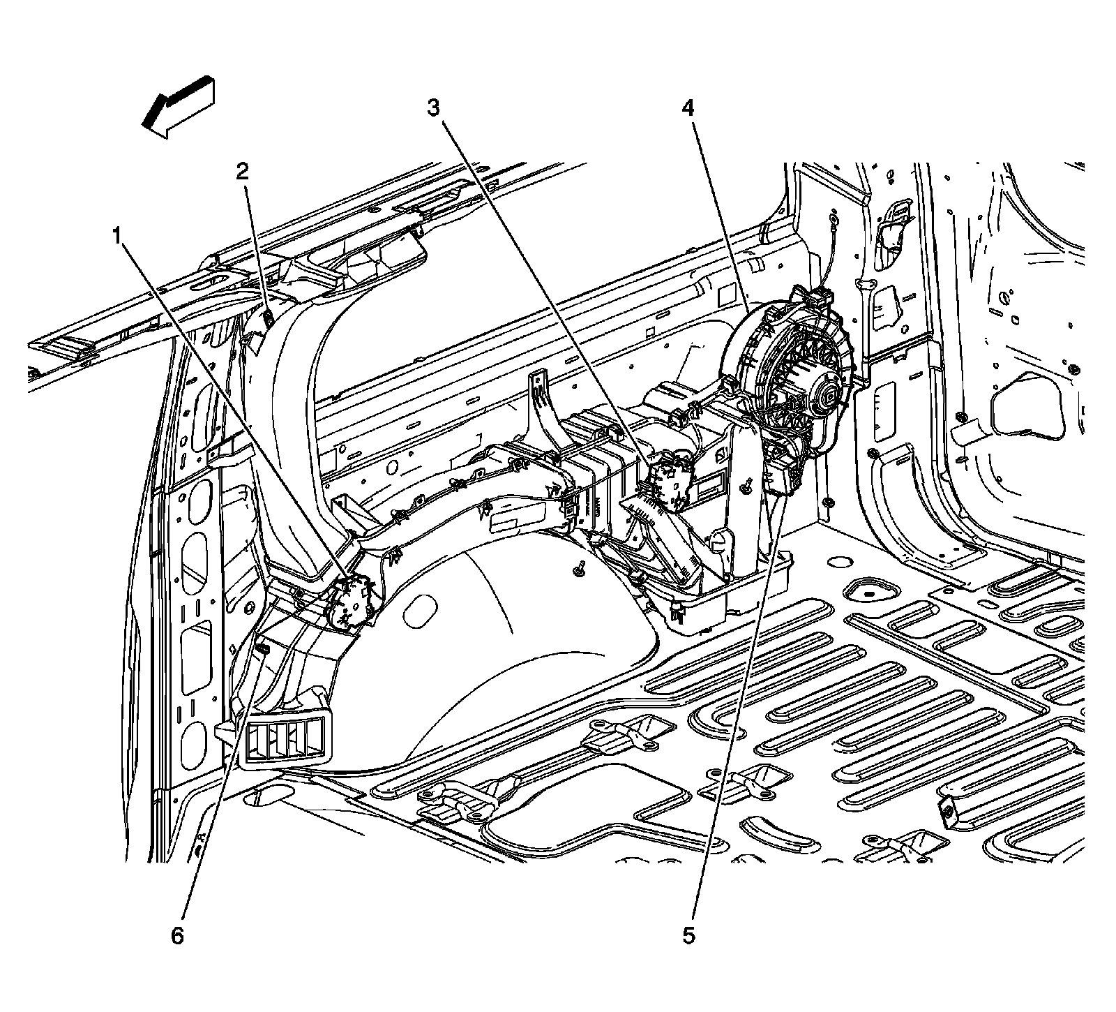 Factory diagram — Auxiliary Blower Motor