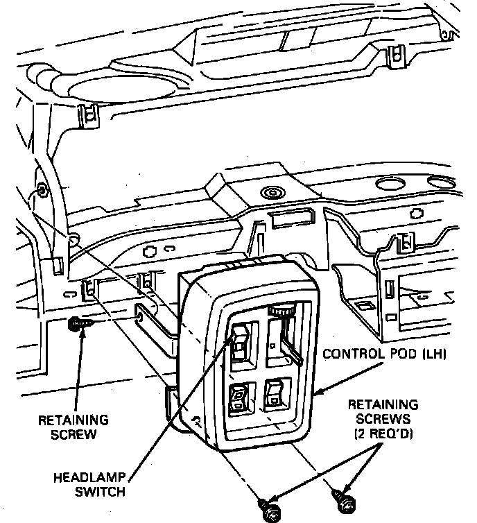 Factory diagram — Wiper Switch