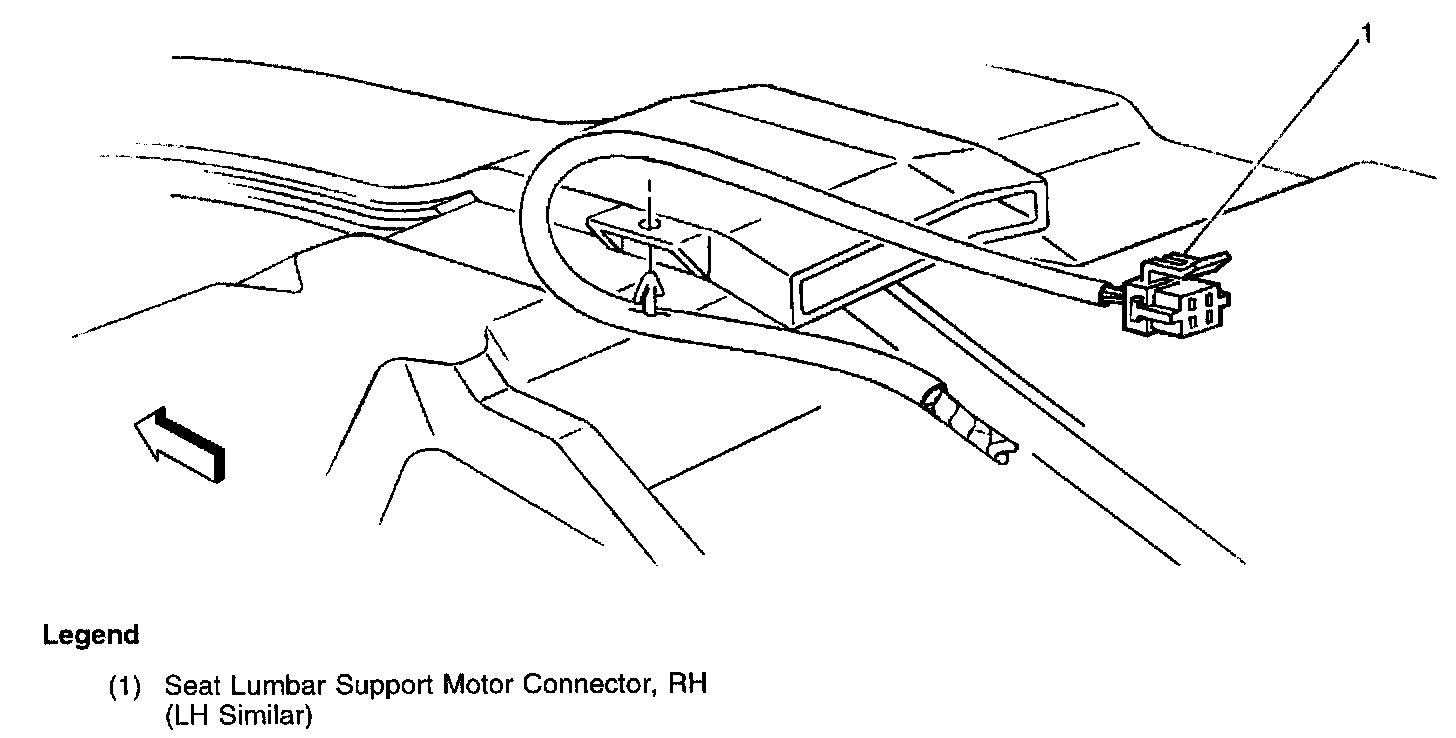 Factory diagram — Power Seat Motor