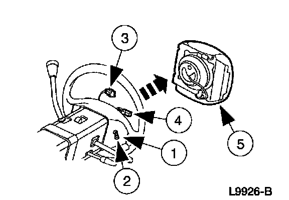 Factory diagram — Clockspring Assembly / Spiral Cable