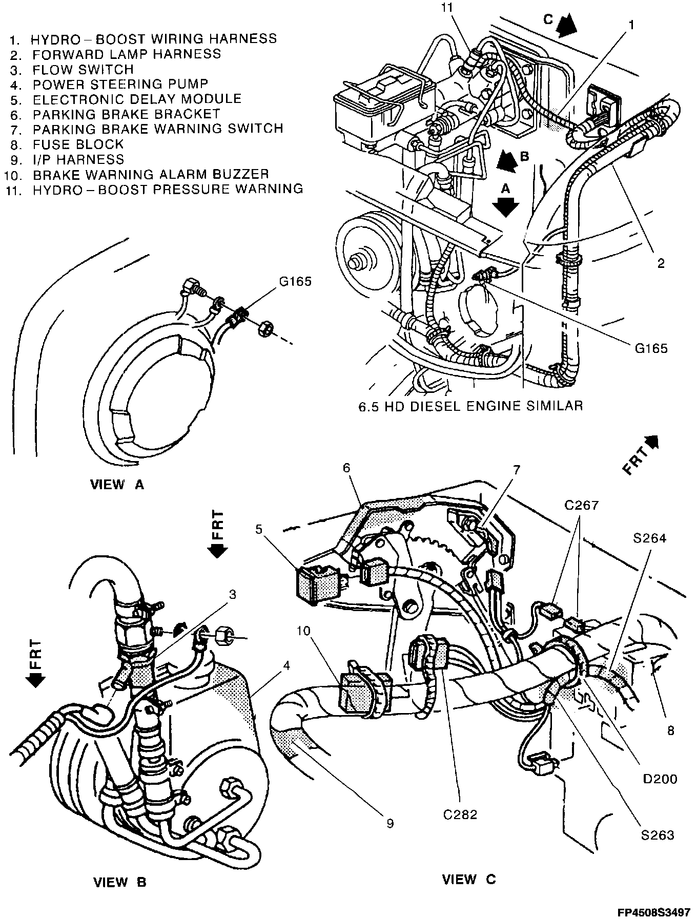 Factory diagram — Power Steering Pump