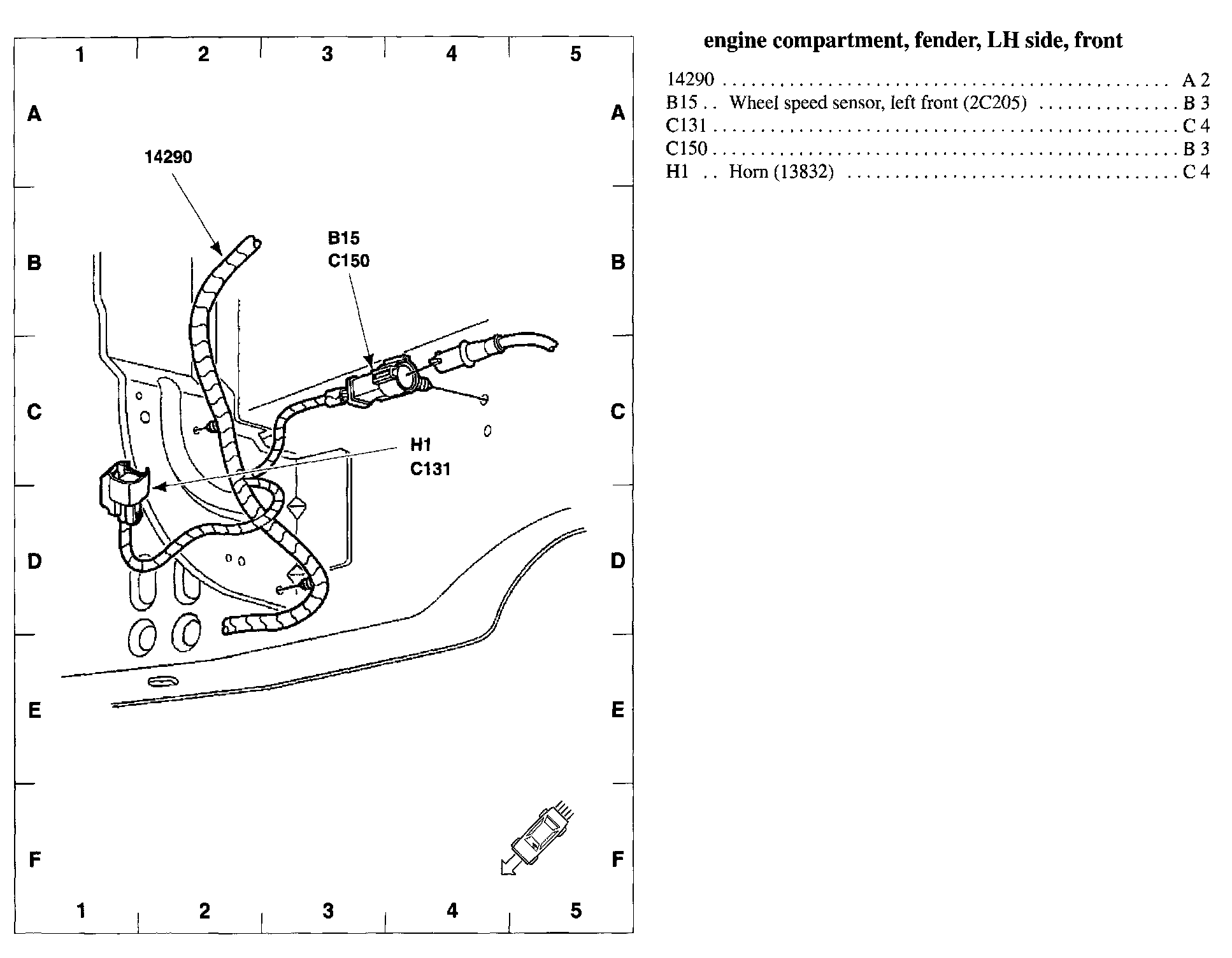 Factory diagram — Wheel Speed Sensor