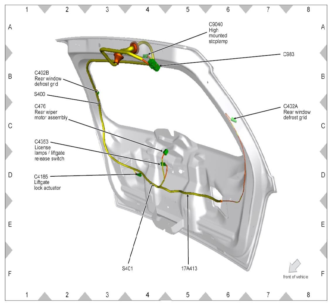 Factory diagram — Wiper Motor