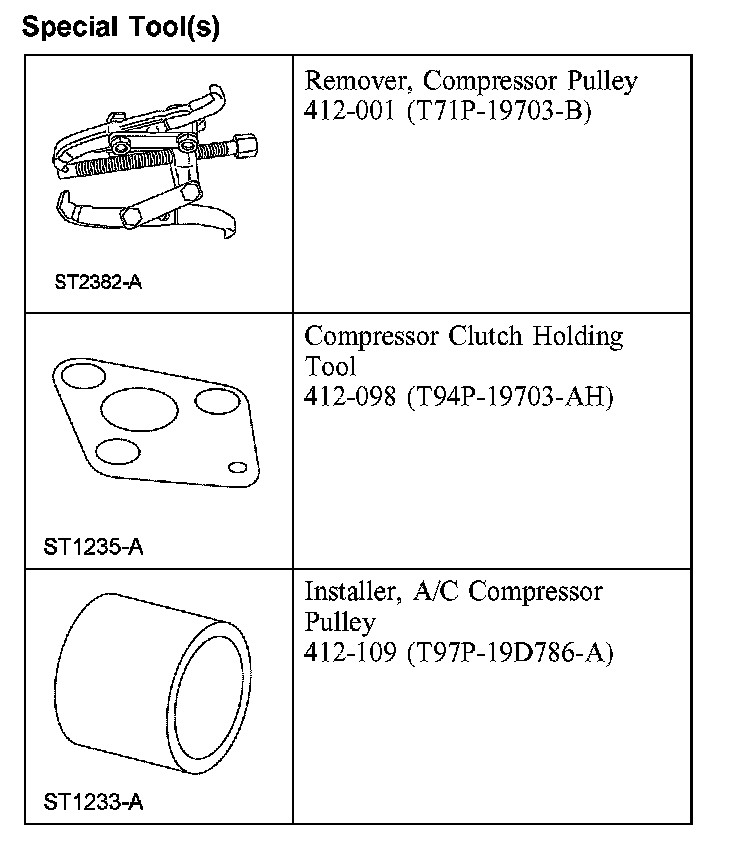 Factory diagram — Compressor Clutch