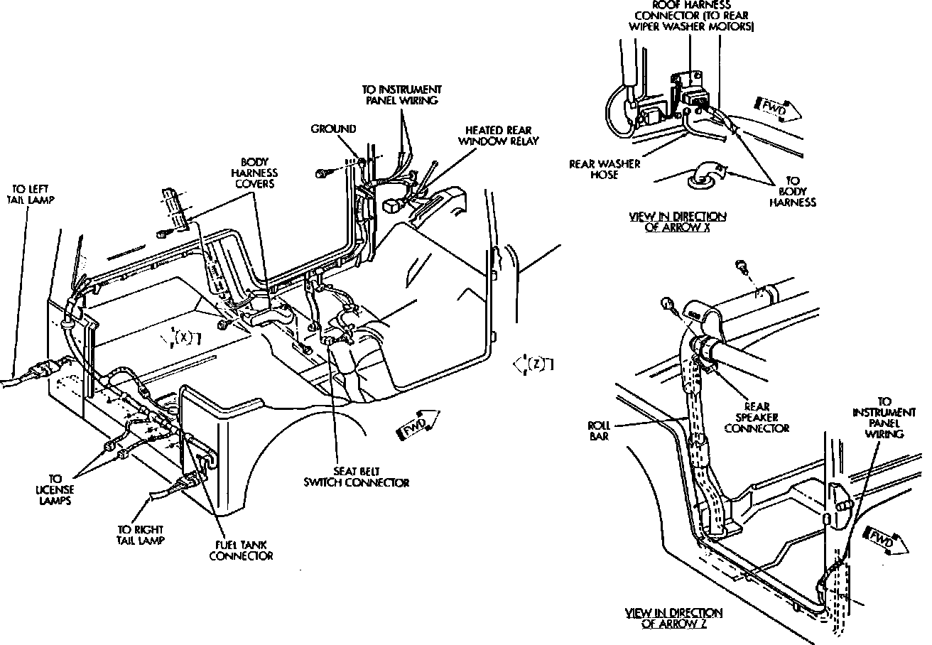 Factory diagram — Heated Glass Element Relay