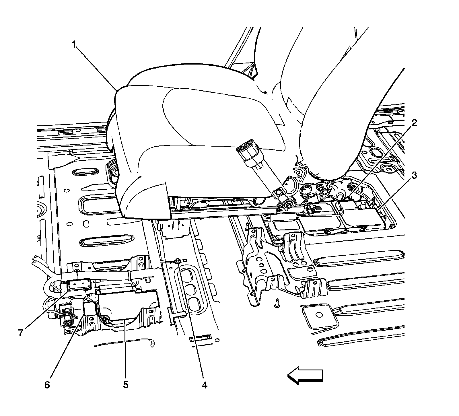 Factory diagram — Yaw Rate Sensor