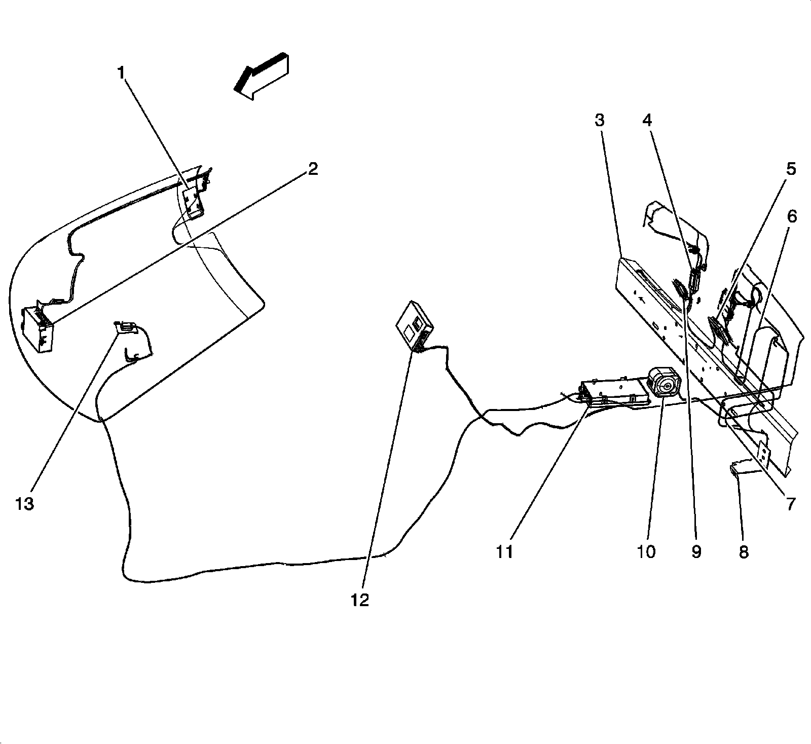 Factory diagram — Cellular and Navigation Antenna (UE1)