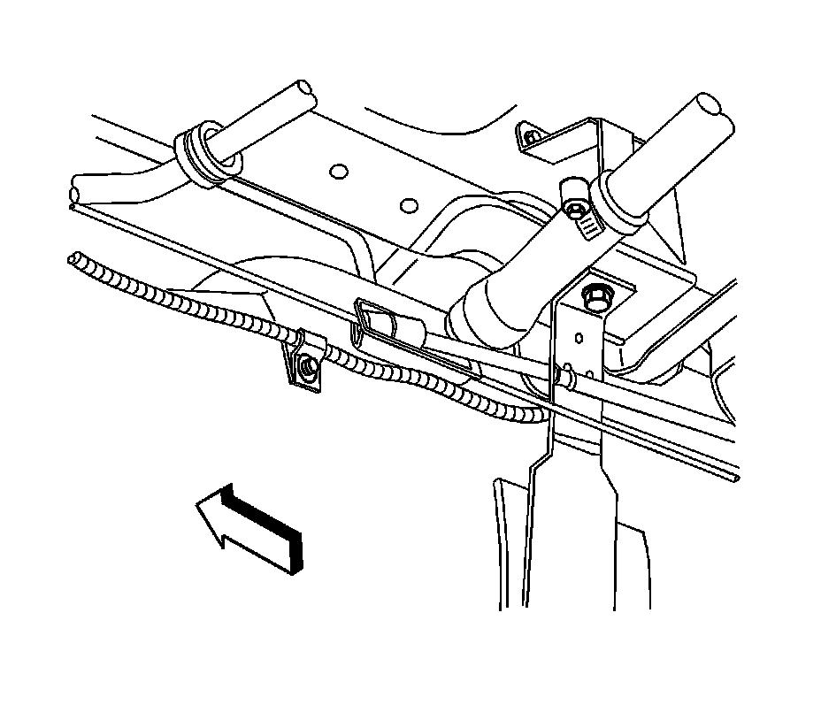 Factory diagram — Parking Brake Cable