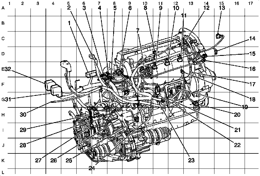 Factory diagram — Backup Lamp Switch
