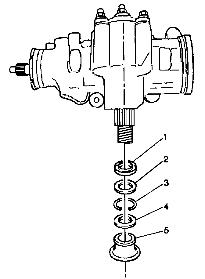 Factory diagram — Steering Gear Seal