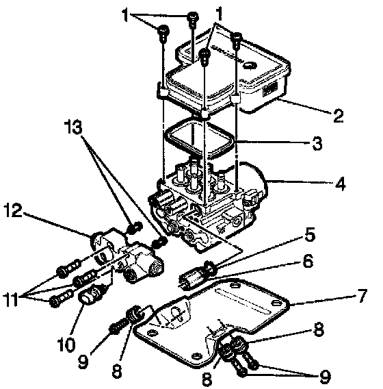 Factory diagram — Brake Proportioning/Combination Valve