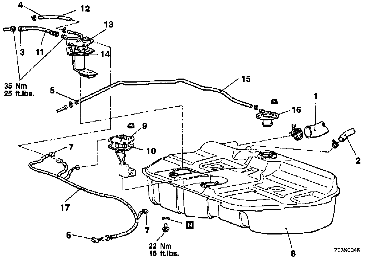 Factory diagram — Fuel Tank