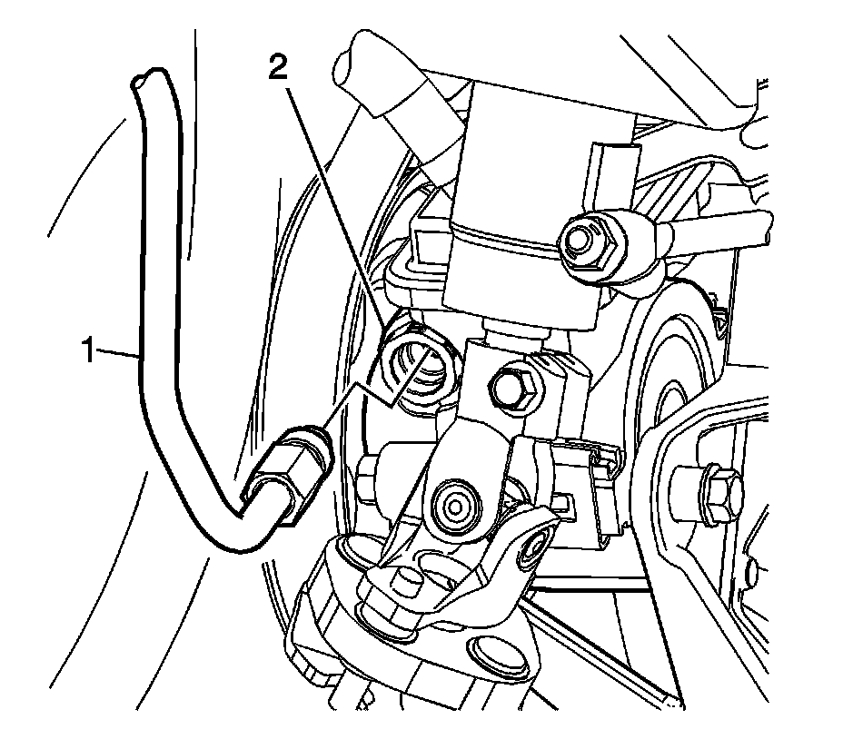 Factory diagram — Power Steering Line/Hose