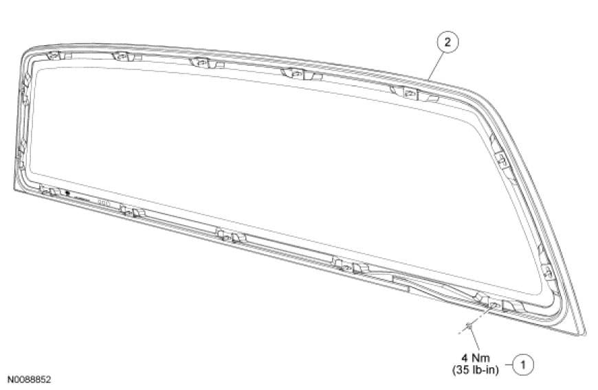 Factory diagram — Back Window Motor
