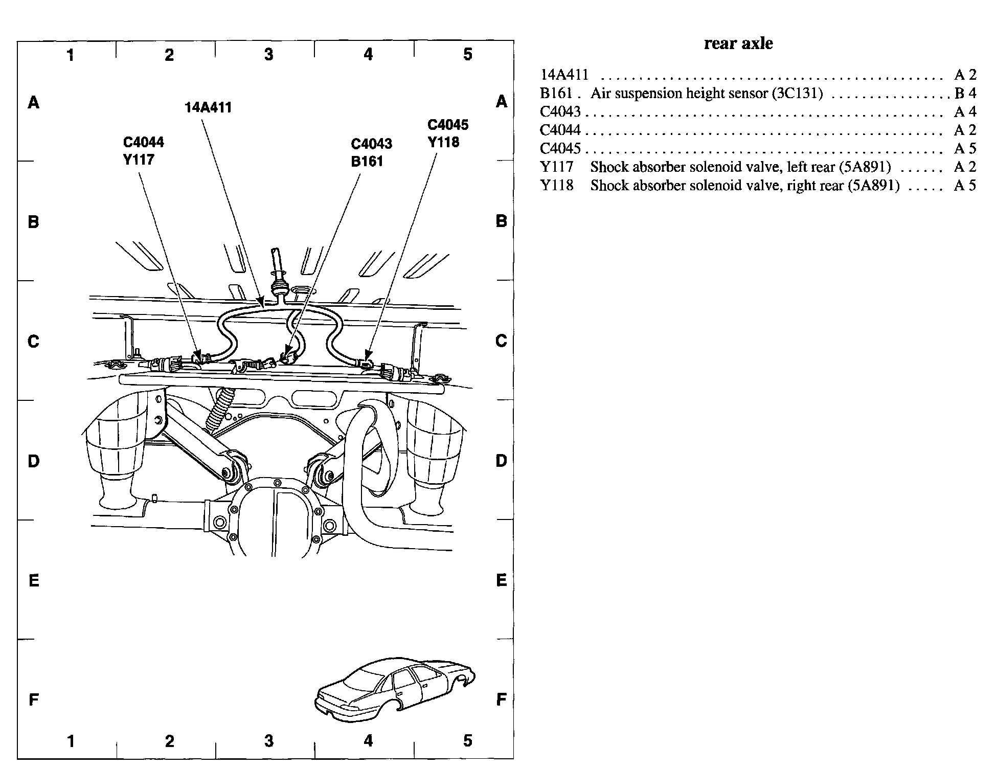 Factory diagram — Ride Height Sensor