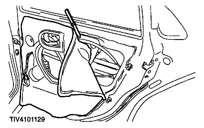 Factory diagram — Rear Door Latch