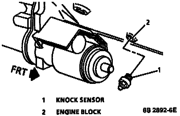 Factory diagram — Knock Sensor