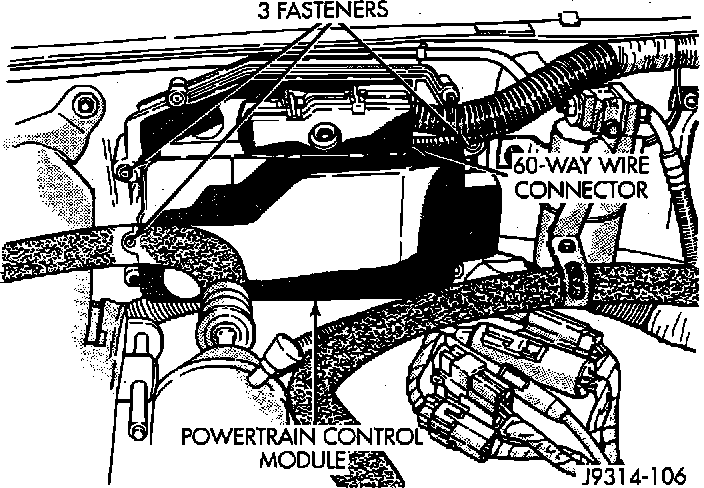 Factory diagram — Engine Control Module