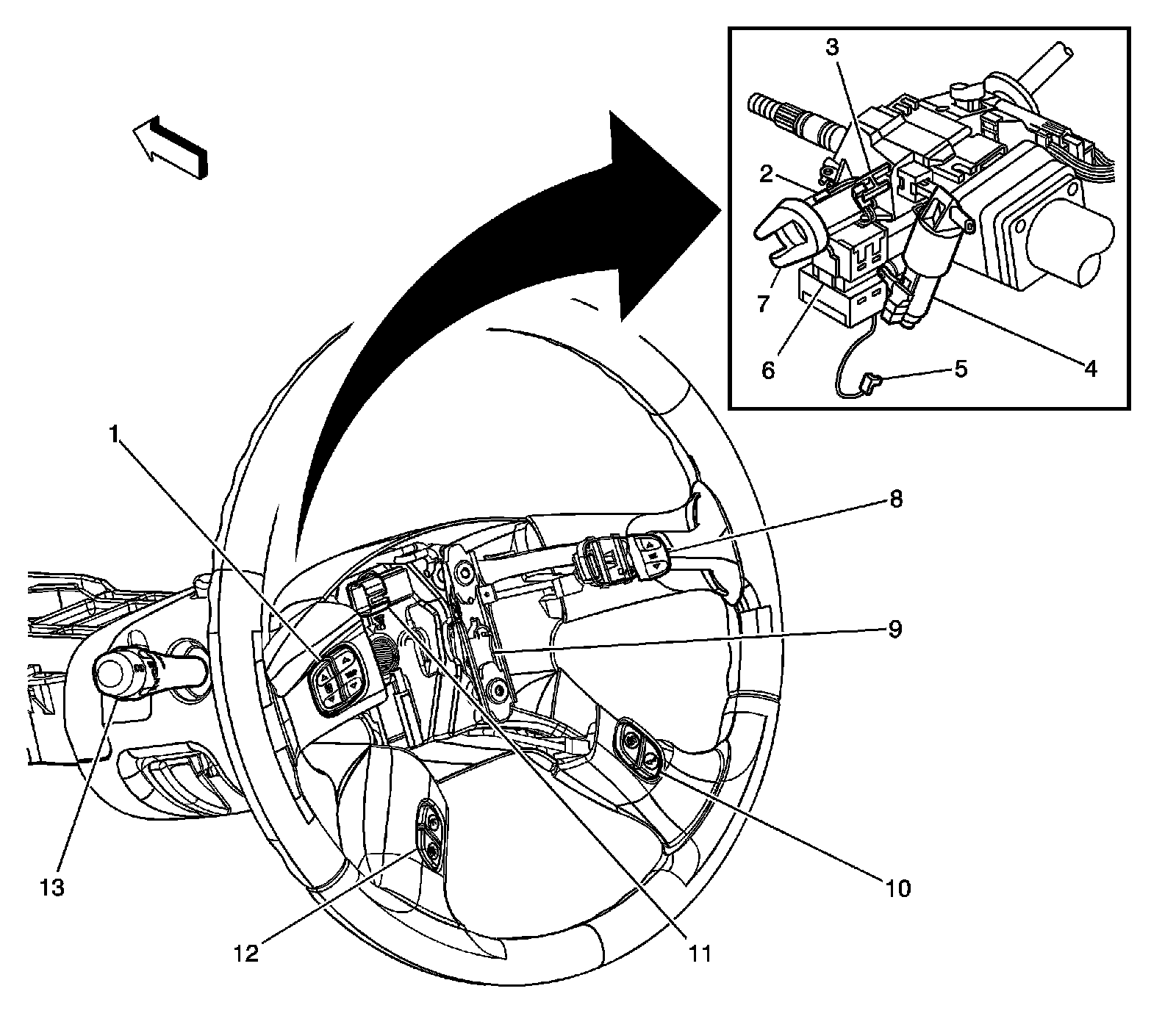 Factory diagram — Ignition Switch